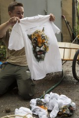 T-shirt donated by Amur tiger godfathers, Von Hertzen Brothers
