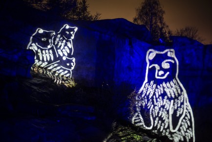 Lux Korkeasaari: WINTER BEARS by Olivia Pohjola (in Bear Castle)