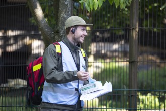 Zoo's safety manager at work