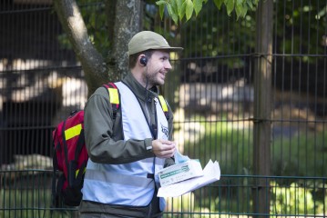 Zoo's safety manager at work