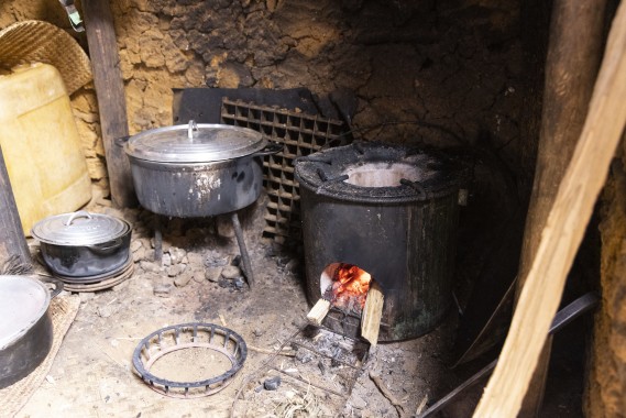Old stove next to a new, energy efficient one in Madagascar